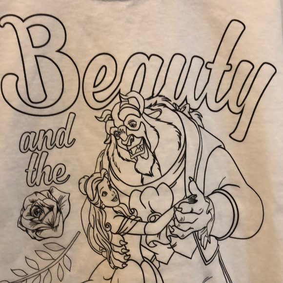 Donated!!!🚨Last Call ❗️Beauty and the Beast Colorable Tee - Picture 3 of 4